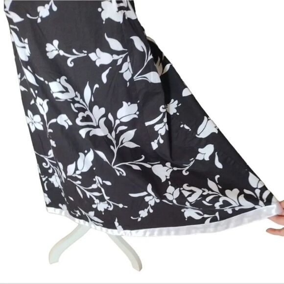 Y2K Black White Floral Whimsigoth Multi Way Rockabily Mini Dress Plussize 24W - Picture 9 of 17